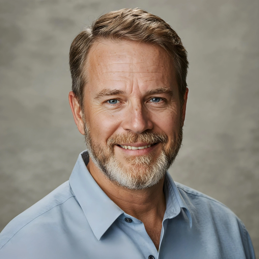 Happy Roofing Pro LA customer portrait showing satisfied homeowner after professional roofing service in Los Angeles