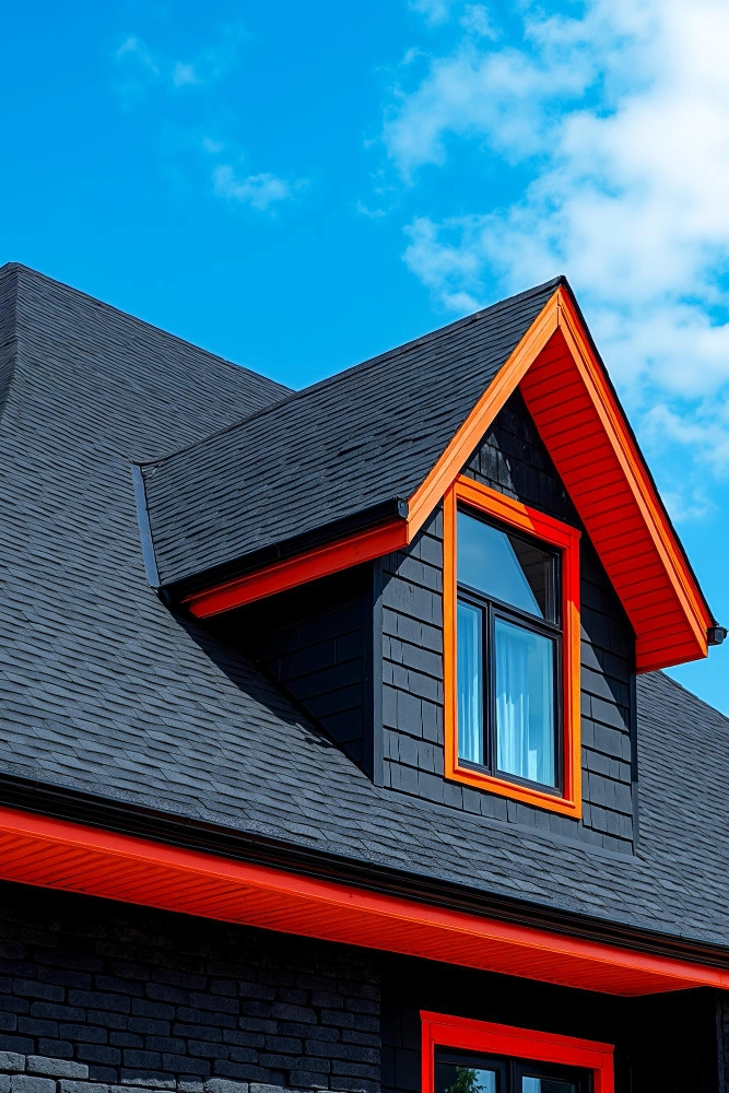 Roofing Pro LA modern asphalt shingle roofing project with custom trim on Los Angeles home